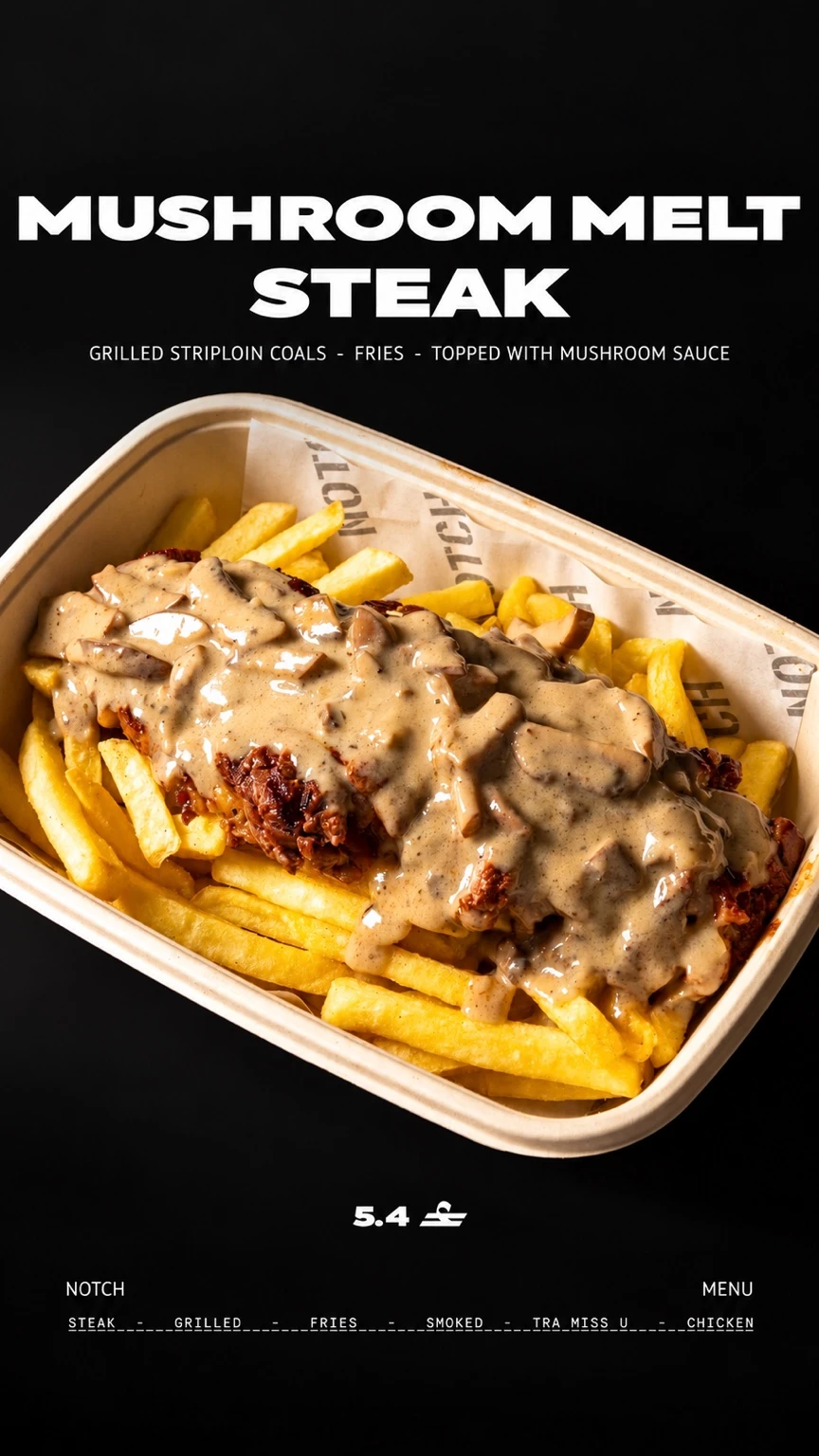 Mushroom Melt Steak
